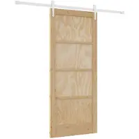 vidaXL Porte coulissante ORKDAL, finition naturelle et blanche, 86 x 198,5 cm