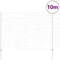 vidaXL Clôture en fil de fer soudé 10 x 1,5 m (L x H) Acier galvanisé à chaud