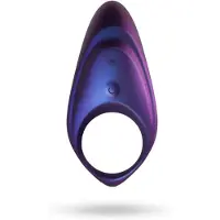Hueman Neptune - anneau pénis vibrant étanche - silicone violet