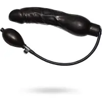 You2Toys - plug anal gonflable latex - grand - noir