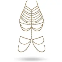 Cottelli Accessoires - Harnais corporel chaîne - doré