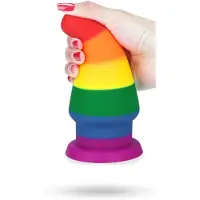 Lovetoy Prider - plug anal dilatateur - 15 cm (arc‑en‑ciel)