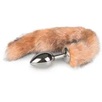 Easytoys Fetish Collection Anaalitappi, Metallia Ketunhännällä No.3