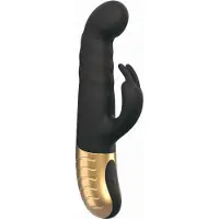 Marc Dorcel G-Stormer - vibromasseur à batterie, à poussées, avec bras clitoridien (noir)