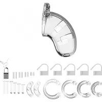 Man Cage Cage De Chasteté #1 - 9 Cm Transparent