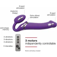 Strap-On-Me M - Vibrateur Sans Harnais (Violet)