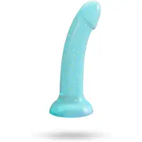 Love to love Dildolls Nightfall - dildo turquoise étoilé à ventouse