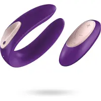 Huismerk Double Plus Remote vibromasseur pour couples 9 cm