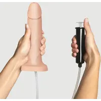 Strap-On-Me Gode ceinture Squirteur 17,8 Cm Blanc