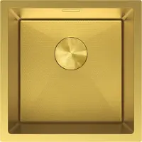 Mexen Trixo évier en acier inoxydable 1 bac 440 x 440 mm, doré HC - 6413441000-55HC