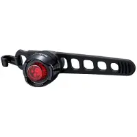 Cateye Feu arrière de vélo ORB, feu arrière compact à LED avec activation par pression de la lentille