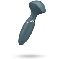 Satisfyer Vibromasseur - - Mini Wand-er - Gris - Compact - Silencieux - Sans fil