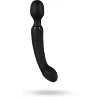 Blush 2v1 Lush Gia Baguette de massage et vibromasseur Black 24 cm