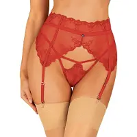 Obsessive Lonesia Porte-jarretelles Rouge S/M