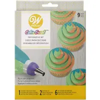 Wilton Ensemble de 9 douilles douille Color Swirl 3 couleurs pour d coration de g teaux