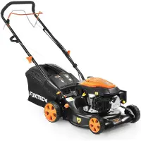 FUXTEC Tondeuse à essence FX-RM4346 - 146cc | 43cm | 3,5PS motofaucheuse | avec traction | bac de ramassage de 40L| 25kg | 4 temps | éjection arrière |800ml |jusqu'à 400m²