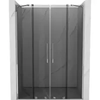 Mexen Velar Duo porte de douche coulissante 140 cm, graphite, chrome - 871-140-000-42-01