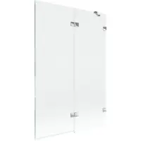Mexen Lunar Duschwand 2-flügelig rechts 120 x 150 cm, transparent, Chrom - 897-120-100-01-00-P