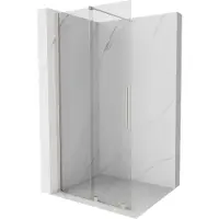 Mexen Paroi de douche coulissante Velar Walk-in 120 x 200 cm, transparent 8 mm, nickel brossé - 871-120-000-03-97