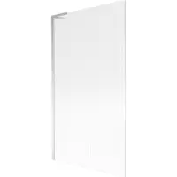 Mexen Next L Pare-bain, à 1 volet, 100 x 150 cm, rayures, chrome - 895-100-000-03-09-01