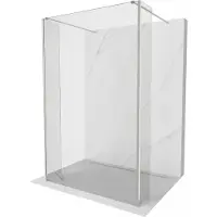Mexen Kioto Paroi de douche sur pied 105 x 30 x 30 cm, transparent, nickel brossé - 800-105-030-222-97-00-030
