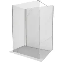 Mexen Kioto Porte de douche Walk-in 130 x 115 cm, transparent, nickel brossé - 800-130-212-97-00-115