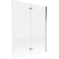Mexen Mist Duschwand 2-teilig rechts 140 x 150 cm, transparent, Chrom - 8A9-140-002-01-00-P