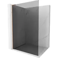 Mexen Kioto L Paroi de douche à l'italienne 70 x 200 cm, graphite, cuivre brossé - 800-070-103-65-40