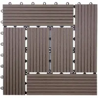 MCW 11x carreau WPC Rhone, carrelage de sol, balcon / terrasse, à 30x30cm = 1qm