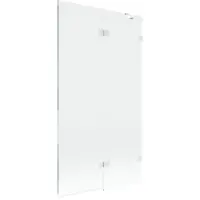 Mexen Lunar Paroi de douche avec 2 volets, droite 100 x 150 cm, transparent, blanc - 897-100-100-20-00-P