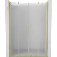 Mexen Velar L Duo porte de douche coulissante 160 cm, givré, doré brossé - 871-160-003-32-55