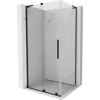 Mexen Velar L Schiebeduschkabine 90 x 100 cm, transparent, noir - 871-090-100-03-70