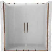 Mexen Velar Duo Porte de douche 180 cm Or Rose Givré