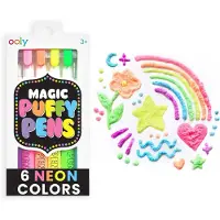 Ooly Crayons Neon - Set de crayons 3D Magic Puffy Pens pour enfants