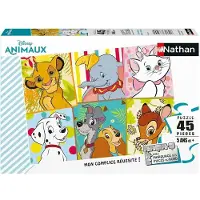 Nathan Puzzle - - Mes animaux Disney préférés - 45 pièces - 36 x 26 cm - Pour enfants à partir de 5 ans