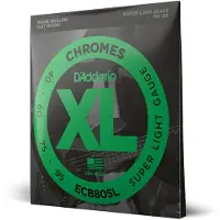 D'Addario ECB80SL Chromes Super Light 40-95 jeu de cordes pour basse électrique