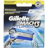 Gillette Lames de rasoir Mach3 Turbo de pour hommes