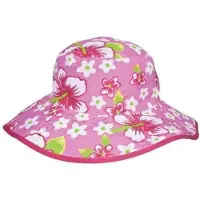 Baby Banz Chapeau bob r versible anti-UV pour b b fille , motif floral rose 2