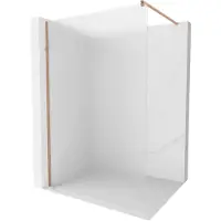 Mexen Kioto Paroi de douche à l'italienne 90 x 200 cm, verre dépoli 8 mm, cuivre brossé - 800-090-101-65-30