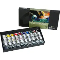 Rembrandt COFFRET CARTON 10 TUBES 40 ML ACRYLIQUE