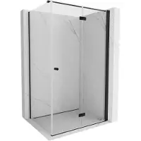 Mexen Mist-F T cabine de douche pliante droite 95 x 85 cm, transparent, noir - 8A6T-095-085-70-00-P
