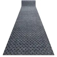 Rugsx Paillasson antidérapant pour les mètres courants 100 cm VECTRA 902 Liverpool extérieur, intérieur, sur caoutchouc - gris clair 100x530 cm