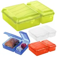 Rotho Boîte à lunch - - FUN - Vert - Fermeture par clip - Multi-usage