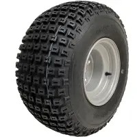 Parnells 18x9.50-8 ATV Knobby Tyre Fitted on 4 Stud 100mm PCD Steel Rim Wanda P322 4 Ply