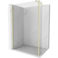 Mexen Kioto Paroi de douche à l'italienne 125x40 cm or brossé