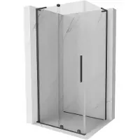 Mexen Velar L Cabine de douche coulissante 100 x 85 cm, transparente, gris foncé brossé - 871-100-085-03-66
