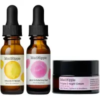 Mad Hippie Kit d'claircissement de la peau Routine de soin quotidien avec Triple C Night Cream aha Exfoliant Peel and Vitamin C srum