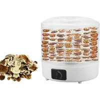 LTC Séchoir pour champignons légumes fruits viande LTC puissance réglable fond antidérapant 5 compartiments lavable au lave-vaisselle LXSR003