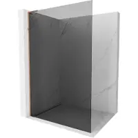 Mexen Kioto L paroi de douche Walk-in 80 x 200 cm, graphite, or rose - 800-080-103-60-40