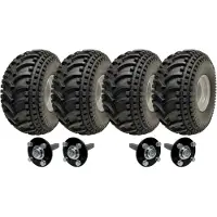 Parnells Kit remorque VTT 22x11.00-8 Centre ouvert P308 Roues et essieux Capacité de charge 620 kg